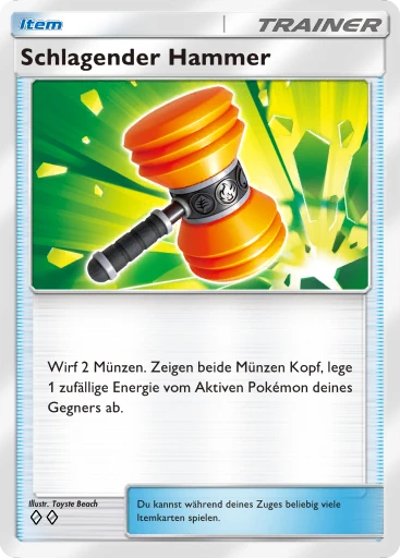Schlagender Hammer