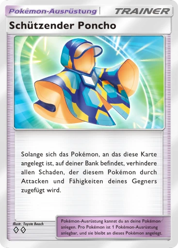 Schützender Poncho