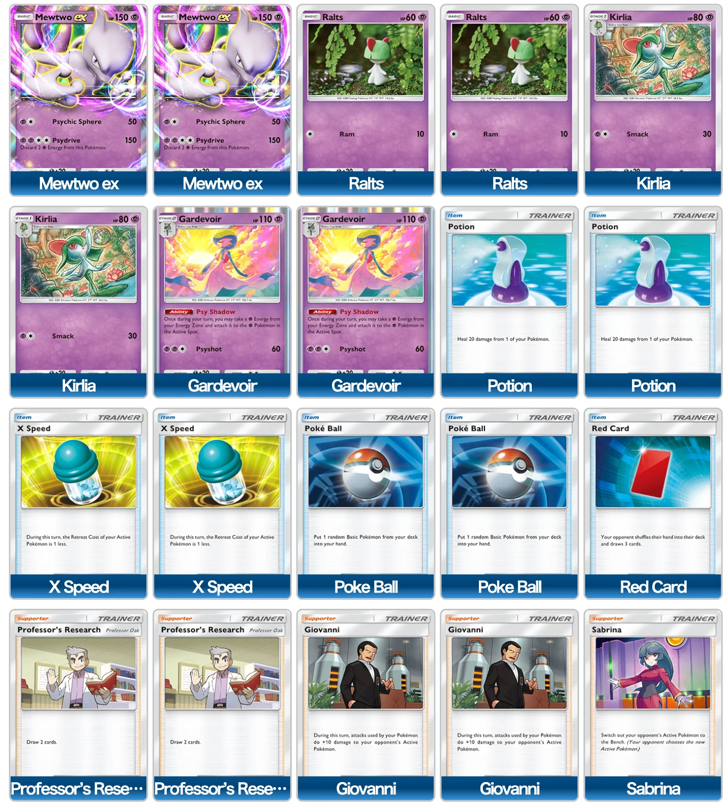 Mewtwo EX Deck