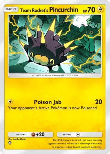 Team Rocket's Pincurchin