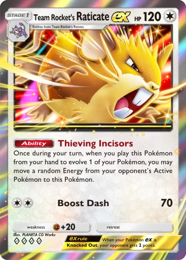 Team Rocket's Raticate ex