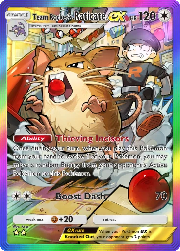 Team Rocket's Raticate ex