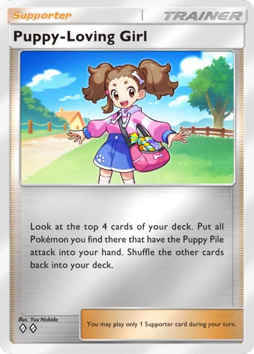 Puppy-Loving Girl