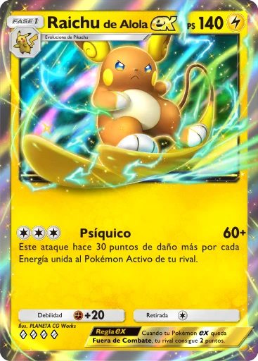 Raichu de Alola ex