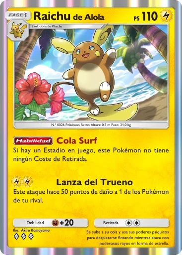 Raichu de Alola