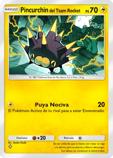 Pincurchin del Team Rocket