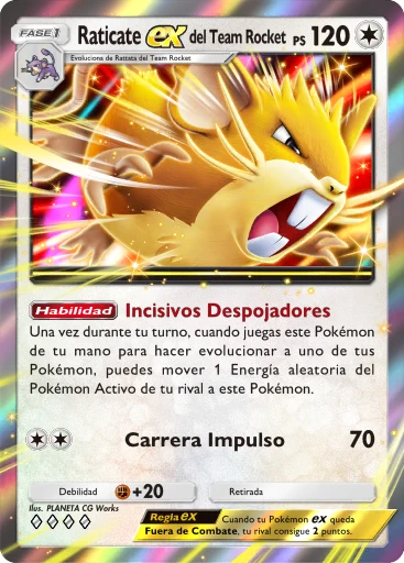 Raticate ex del Team Rocket
