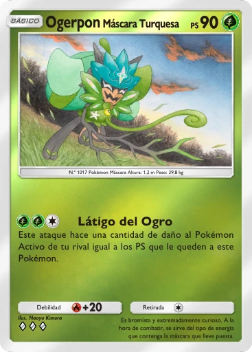 Ogerpon Máscara Turquesa