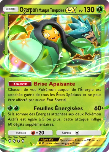 Masque Sarcelle Ogerpon ex