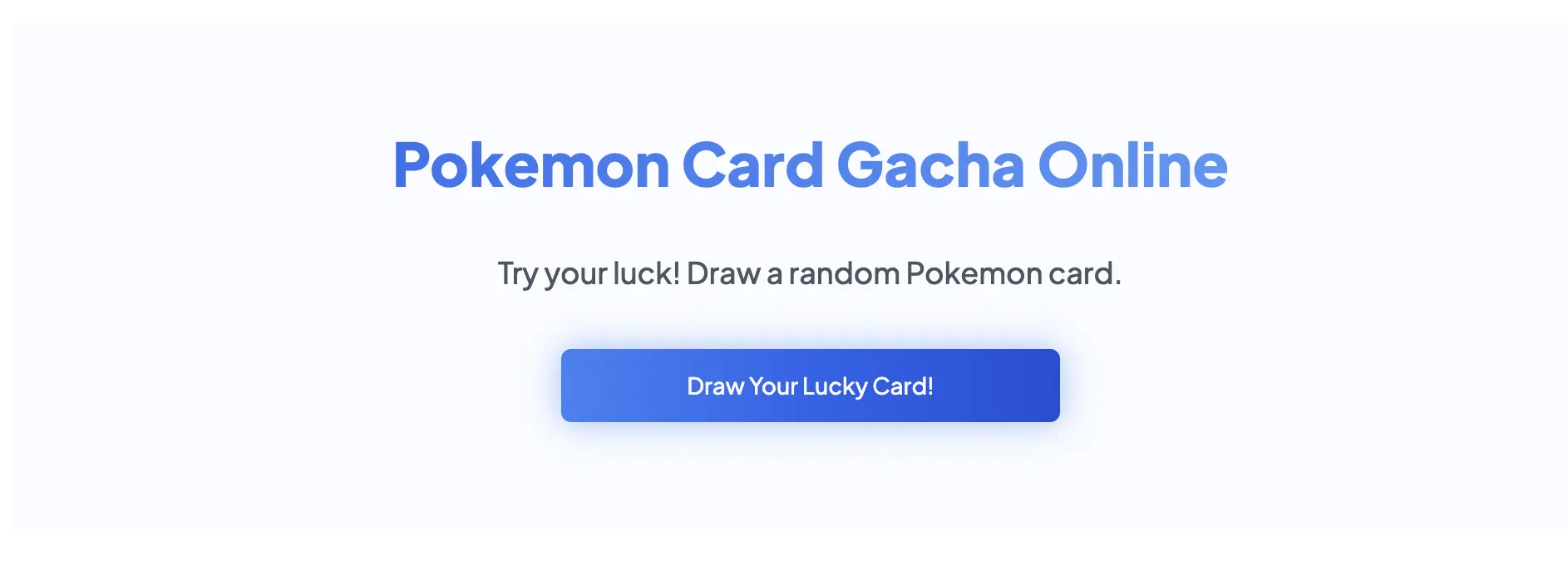 Pokemon Pocket PC Online Gacha (Card Drawing)