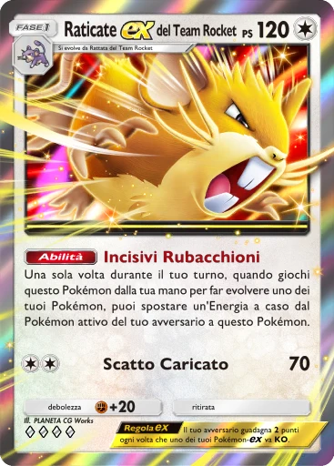 Raticate-ex del Team Rocket