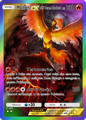 Moltres-ex del Team Rocket