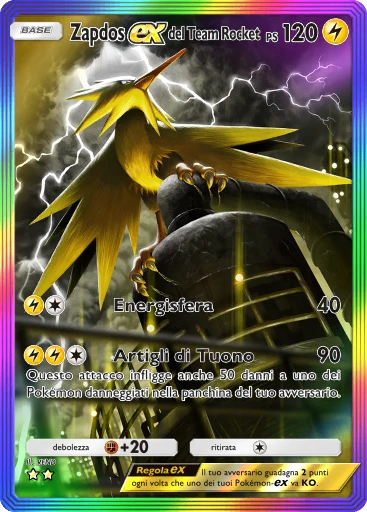 Zapdos-ex del Team Rocket