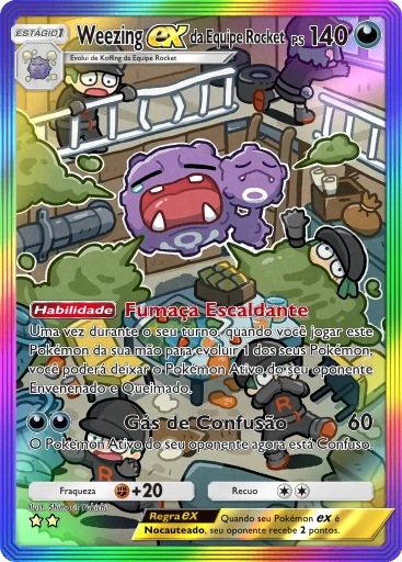 Weezing ex da Equipe Rocket