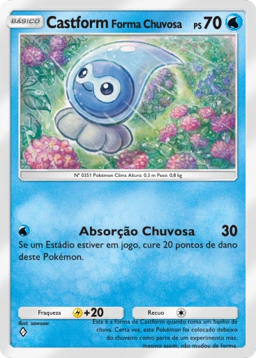 Castform Forma Chuvosa
