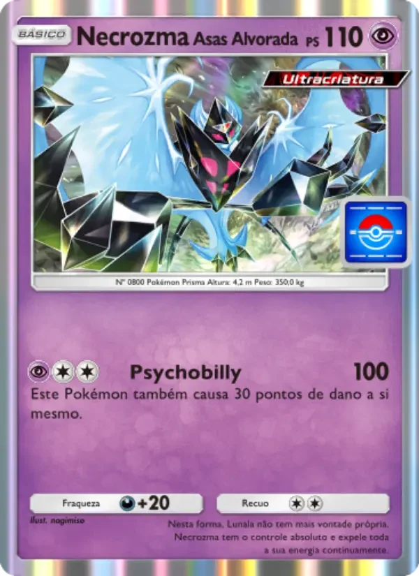 Necrozma Asas do Amanhecer